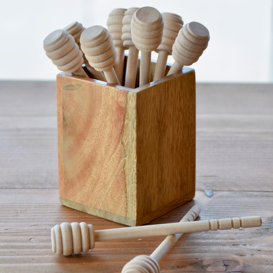 Wooden Honey Dipper